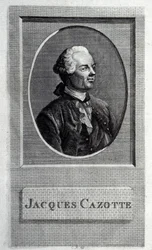 Portræt af forfatteren Jacques Cazotte 1720-1792