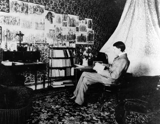 Aubrey Beardsley i Cosmopolitan Hotel, Menton, Frankrig, 1898