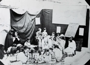 Pigeskole i Algeriet, 1860