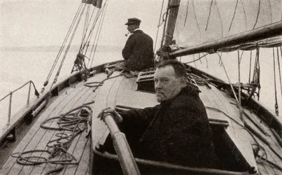 Hilaire Belloc i sin båd