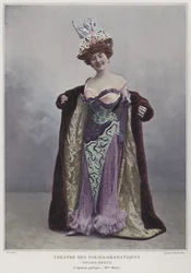 Juliette Mealy, fransk skuespiller og sangerinde (farvet foto)