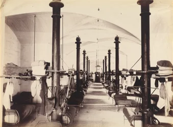 Les Salles des Gardes, Palais des Papes, Avignon, Frankrig, 1860