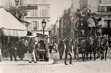 Place de Clichy, Paris (s/h-billede)