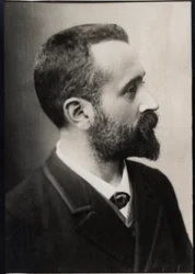 Portræt af Alphonse Bertillon (1853-1914), fransk politibetjent og biometriforsker.