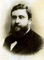 Portræt af Jean Jaures (1859-1914), fransk politiker.