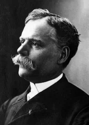 Portræt af Jules Cheret (1836-1932), fransk maler og tegneserieskaber.