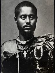 Portræt af Ras Makonnen (1852-1906), general og guvernør i Harar-provinsen i Etiopien.