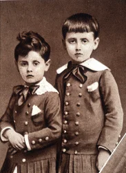 Robert og Marcel Proust børn i 1877.