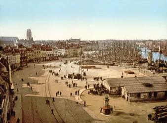 Udsigt over Dunkirk Port, 1890-1900