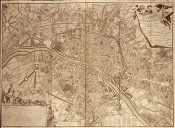 9. plan af Paris under Ludvig XV - i "Continuation du traite de la police".