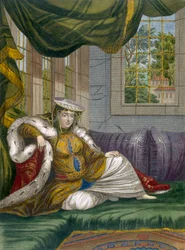 En jødisk kvinde i ceremoniel kjole, ca. 1708