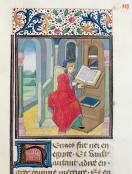 En filosof, muligvis Hermes Trismegistus, fra Histoire des Philosophes, slutningen af det 15. århundrede