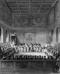 Et møde i Bretagnes parlament i 1613.