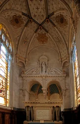 Udsigt over kapellet ved Chateau of Chantilly