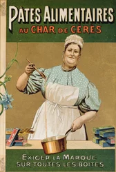 Annonce for Au Char de Ceres pasta, ca. 1900