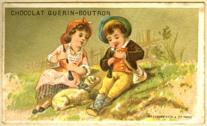 Reklamekromolitografi af Guérin Boutron-chokolader (kromolitografi)