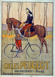 Reklame for Peugeot-cykler