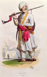 afghansk soldat, ca. 1840-50