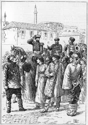 Alexander af Battenberg - Alexander I af Bulgarien eller Alexander af Battenberg (1857-1893) ankommer til Philippopoli for at proklamere foreningen af Rumænien og Bulgarien i "" The Illustrous World""