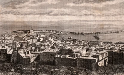 Algier - Algier - Algeriet - indgravering i "La France illustree: geography, history, administration statistique" af V.A. Malt-brun. 1884