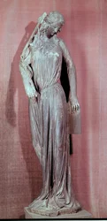 Allegorisk figur af synagogen, fra den sydlige tværarmsportal af Strasbourg katedral, ca. 1230 (se også 177966)