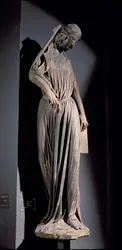 Allegorisk figur af synagogen, fra katedralens sydlige tværarmsportal, ca. 1230 (se også 177966)
