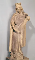 Allegorisk figur af den lille kirke, fra Strasbourg-katedralen