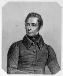Alphonse de Lamartine, fransk digter (1790-1869). I "" Girondinernes historie"" af Lamartine