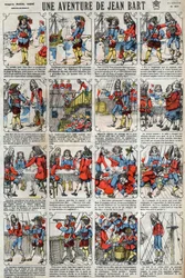 Et eventyr af Jean Bart (1650 - 1702), fransk kaper. Epinal billeddannelse fra slutningen af det 19. århundrede.