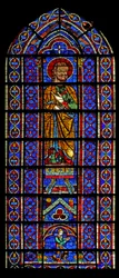 En uidentificeret figur med donoren - en Mauclerc nedenfor (w120)