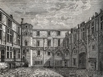 Ancien hotel de la Tromoille, rue des Bourdonnais, Paris (1. arr) Indgravering i "" Paris