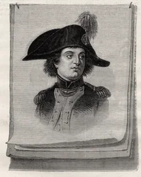 Antoine Joseph Santerre (1752-1809) fra "Histoire de la Revolution Francaise" af Louis Blanc (1811-82)