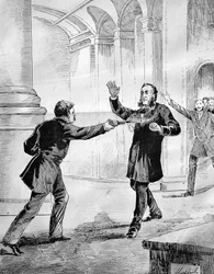 Attentatforsøg på Jules Ferry (1832-1893), en fransk ministerpræsident