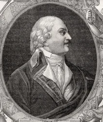 Auguste-Henri-Marie-Picot, Marquis de Dampierre, graveret af Stephane Pannemaker (1847-1930) fra 