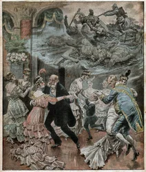 Bal i Berlin i 1916 (tryk)