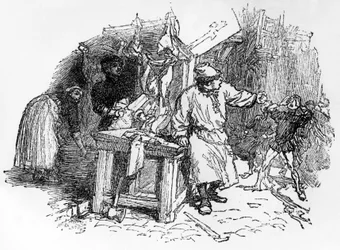 Ballader af Francois Villon "Santa Claus, who plants the vine", Pelletan-udgave, 1896