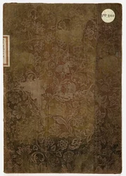 Bog om etikette for det hertuglige palads i Lucca, Lucca, 1805 (broderet tekstil og papir)