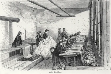 Bouterel Dyeing Workshop i Clichy, fra Turgan, Paris, 1874