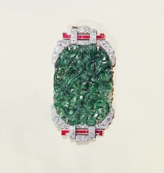 Broche, ca. 1930 (ædelsten)