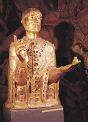 Buste af St. Baudime (kobber)