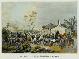 Kapitulation af Citadellet i Antwerpen (Flandern, Belgien), 29. november 1792.