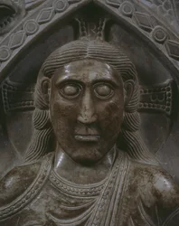 Kristus i Majestæt, detalje af ansigtet (marmor) (se også 162694)