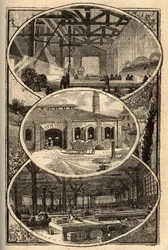 Cirey-sur-Vezouze (Meurthe-et-Moselle) - FREMSTILLING AF IS - indgravering i "" PATRIE"" - PECTUREQUIREE BESKRIVELSE AF FRANKRIG I 6 BIND AF LUCIEN HUARD - slutningen af ​​1800-tallet