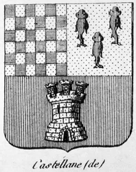 Castellanes våbenskjold - i "" The General Armorial of the French Empire"" af Henry Simon