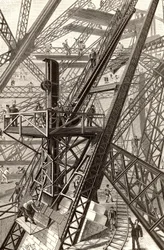 Opførelse af Eiffeltårnet, Paris