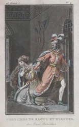 Kostumer af Raoul og Isaure, fra operaen Raoul Barbe-Bleue, 1790