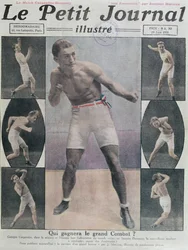 Forside af Le Petit Journal med kampen mellem Carpentier og Dempsey, 1921