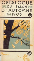 Forside af kataloget for den indledende Salon dAutomne på Grand Palais, Paris, 1903