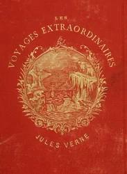 Cover af samlingen "" Les Voyages Extraordinary"" af Jules Verne. Slutningen af det 19. århundrede.