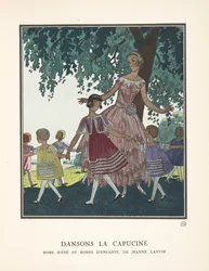 Dansons la Capucine, fra en samling af modetallerkener